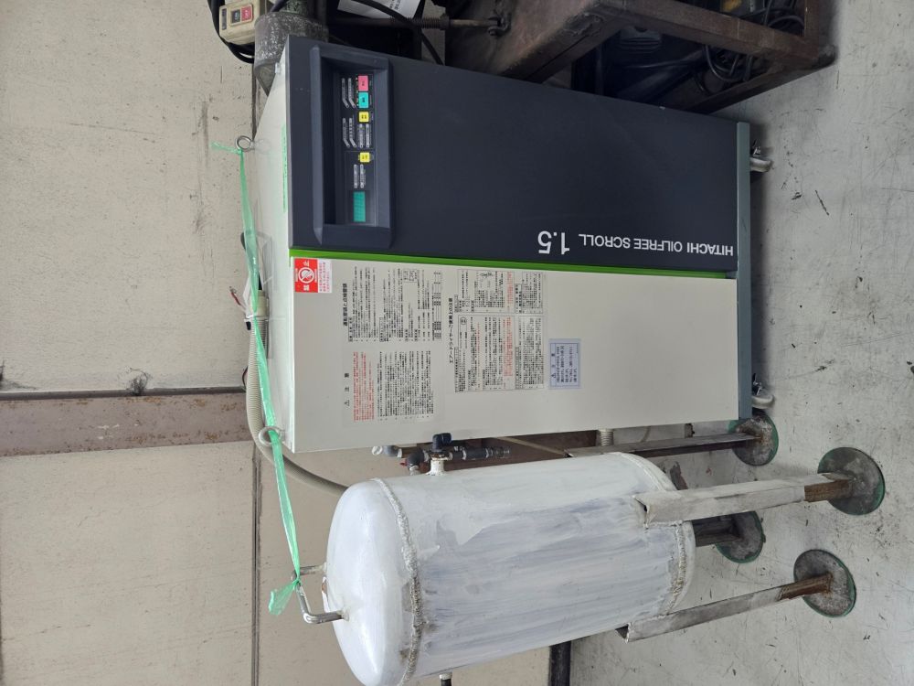 コンプレッサー（パッケージ）　日立産機システム　SRL-1.5DME6　1.5KW（2馬力）中古,中古,機械,買取